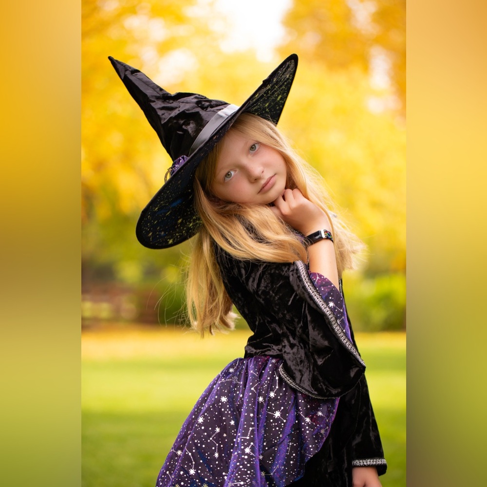 Girls Dark Magic Witch Costume
